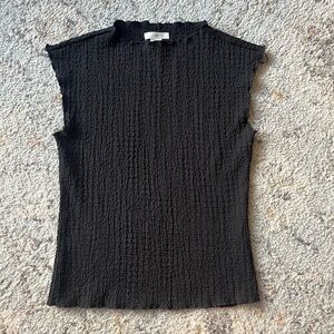 Textured Mock Neck Tank